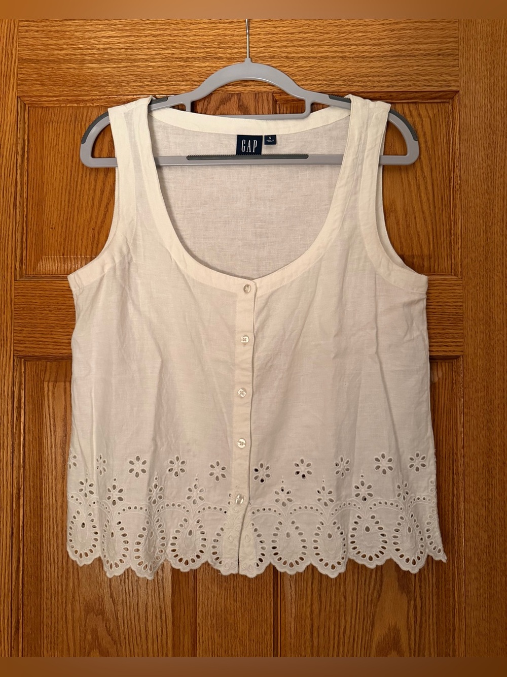 Gap Linen Eyelet Tank